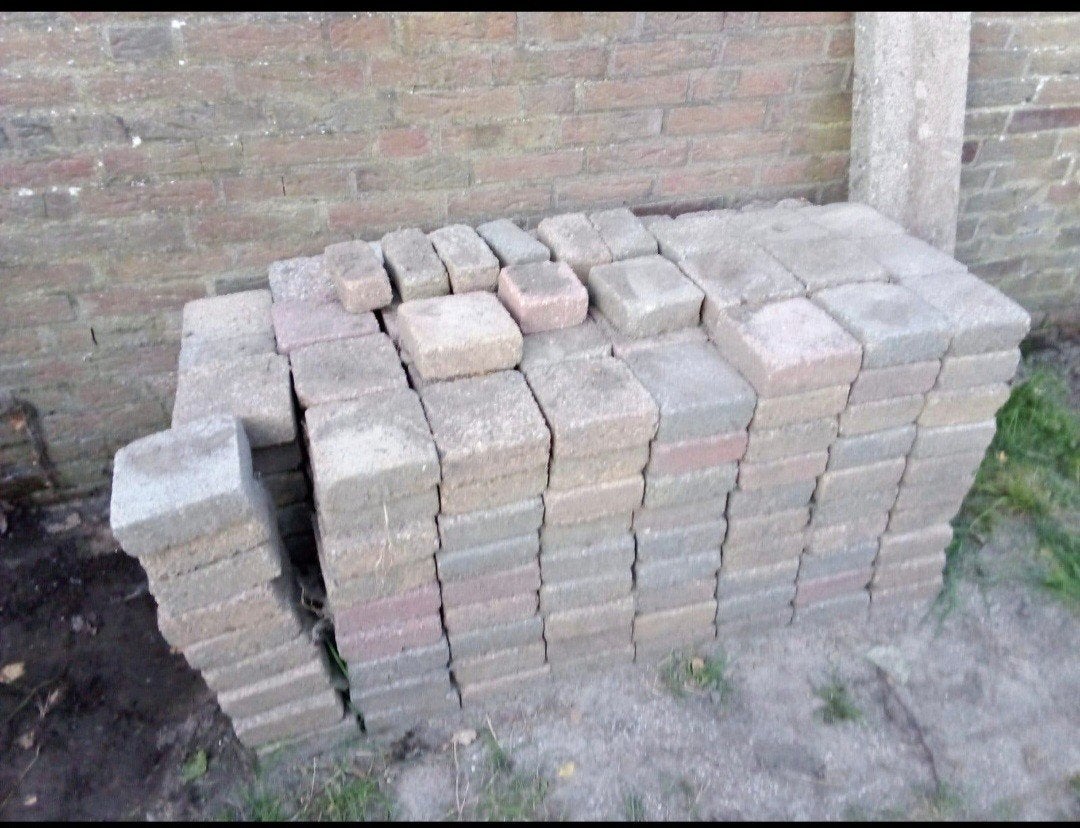 beton borders 17 stuks gratis, Ophalen of Verzenden, Beton