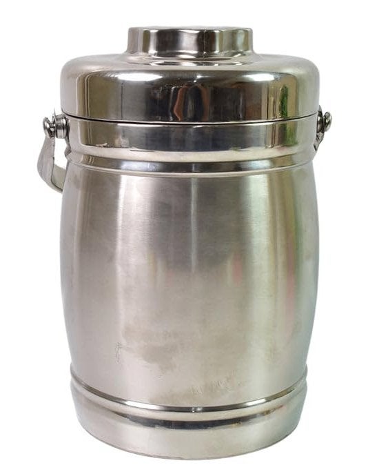 Retro RVS ijsemmer 2 Liter, Ophalen of Verzenden