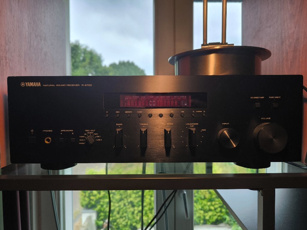 Yamaha R-S700 stereo versterker, Ophalen, Yamaha, Zo goed als nieuw, 120 watt of meer