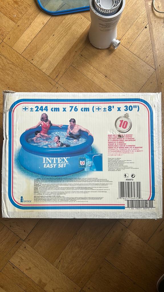 Intex Easy Set Zwembad, Tuin en Terras, Zwembaden, Rond, Ophalen of Verzenden, Zo goed als nieuw, Opzetzwembad