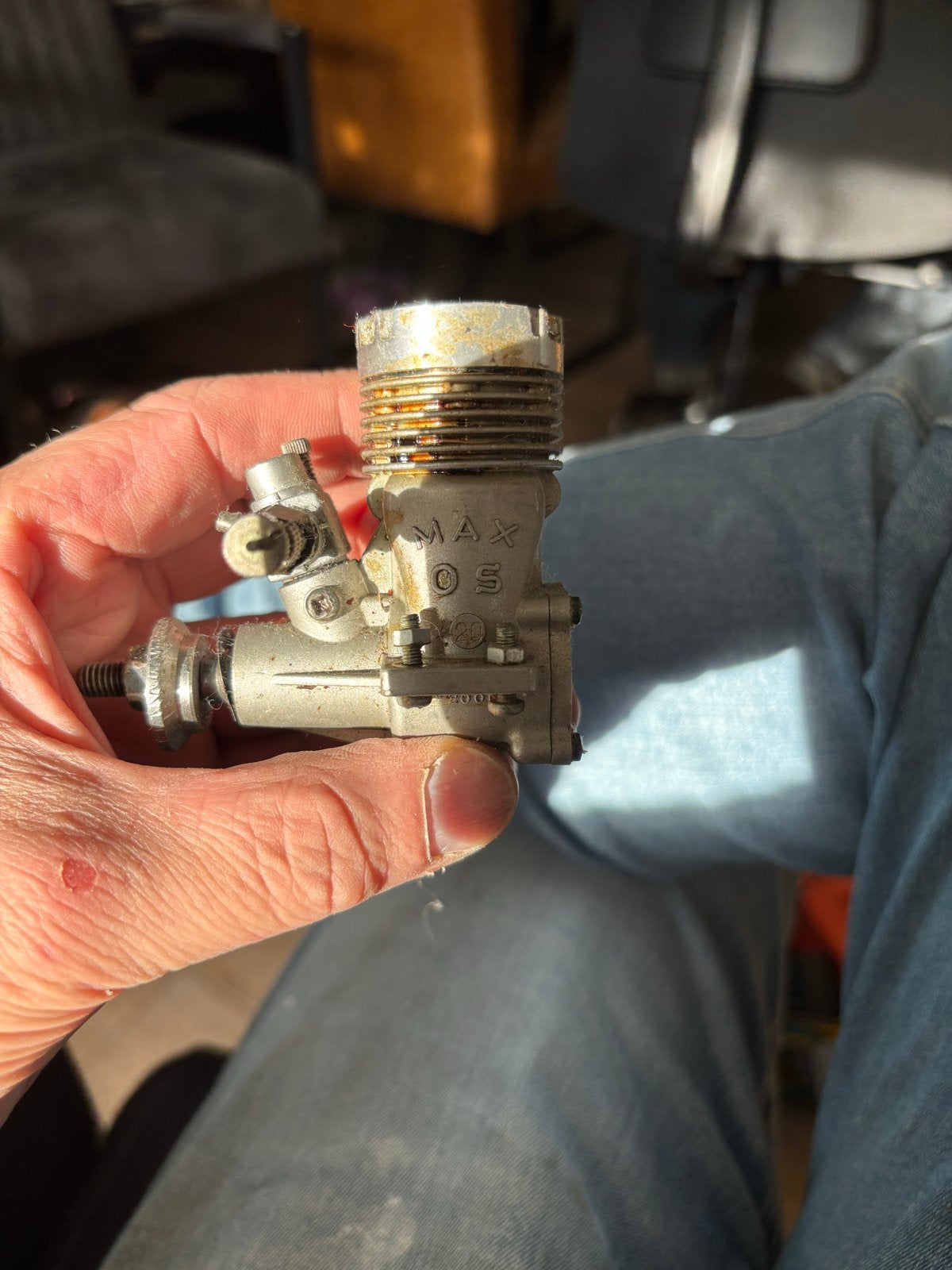 O.S. Max 20 vintage modelmotor – Japan, Ophalen of Verzenden, Gebruikt