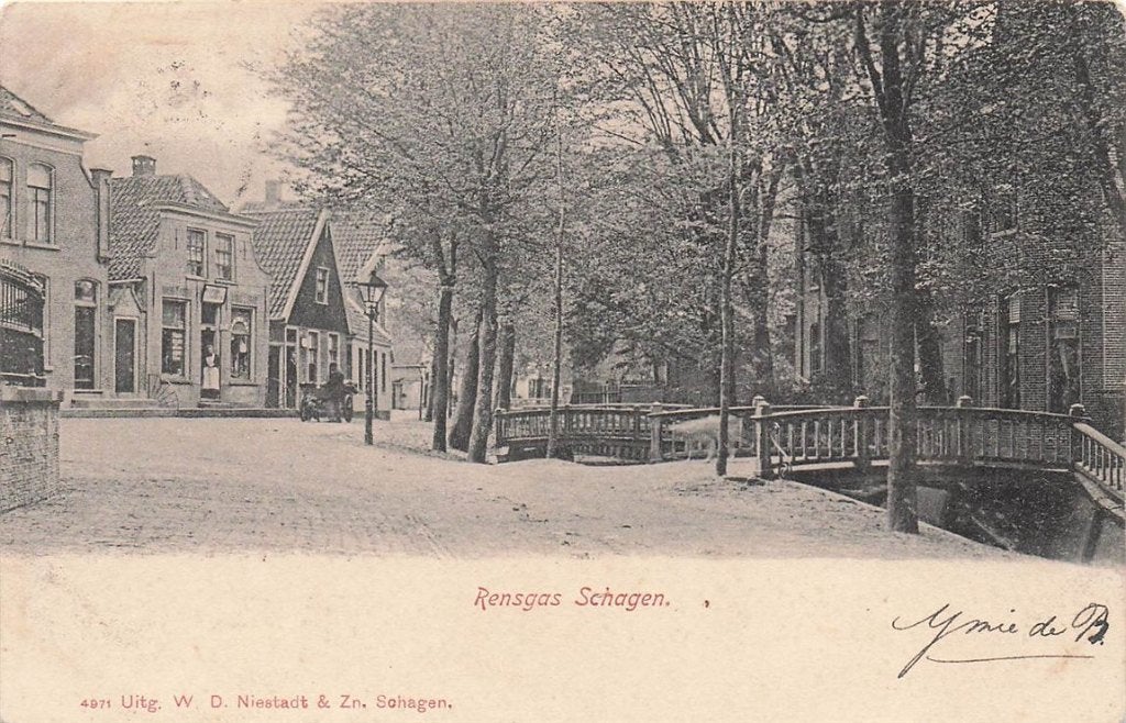 702-495-031 Rensgas Schagen, Verzenden, Voor 1920, Noord-Holland