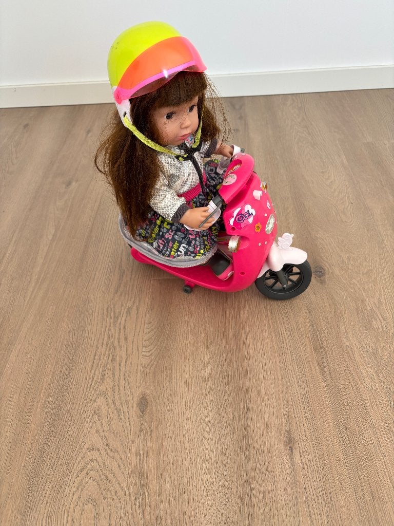 Babyborn pop en scooter, Ophalen of Verzenden, Gebruikt, Babypop