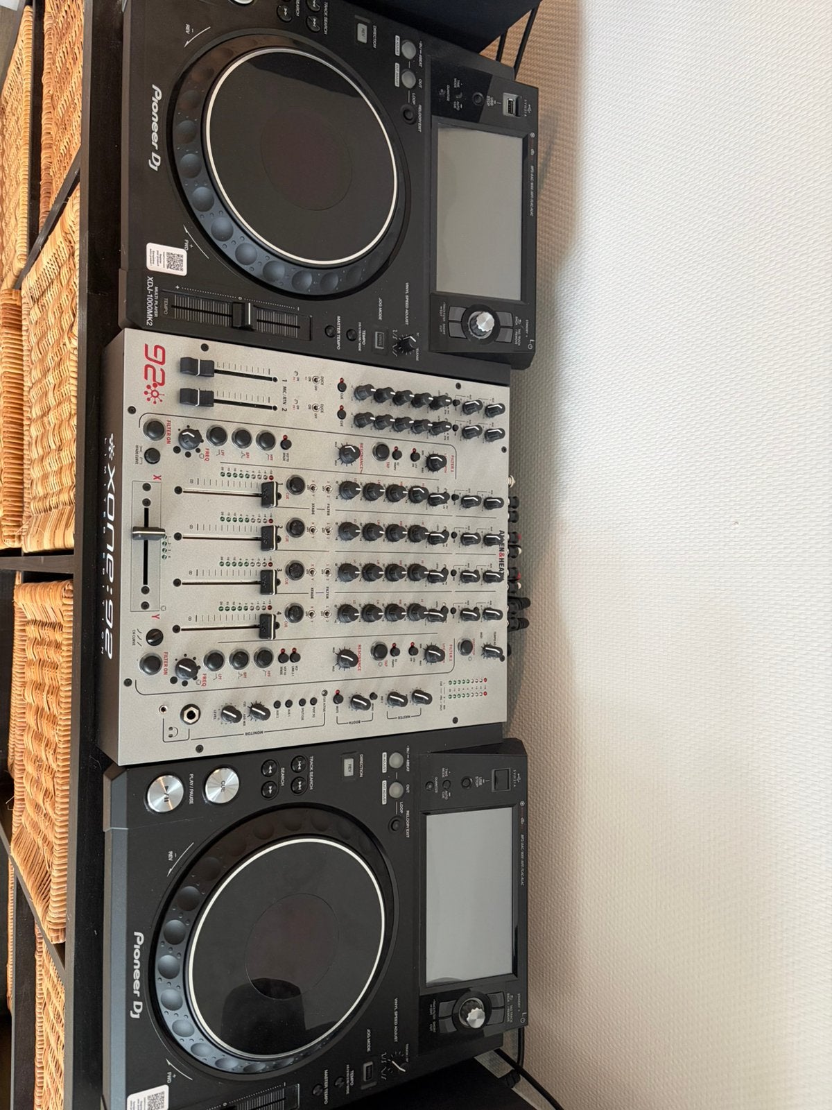 Xone 92 mixer + 2x xdj 1000mk2, Ophalen, Zo goed als nieuw, Dj-set, Pioneer