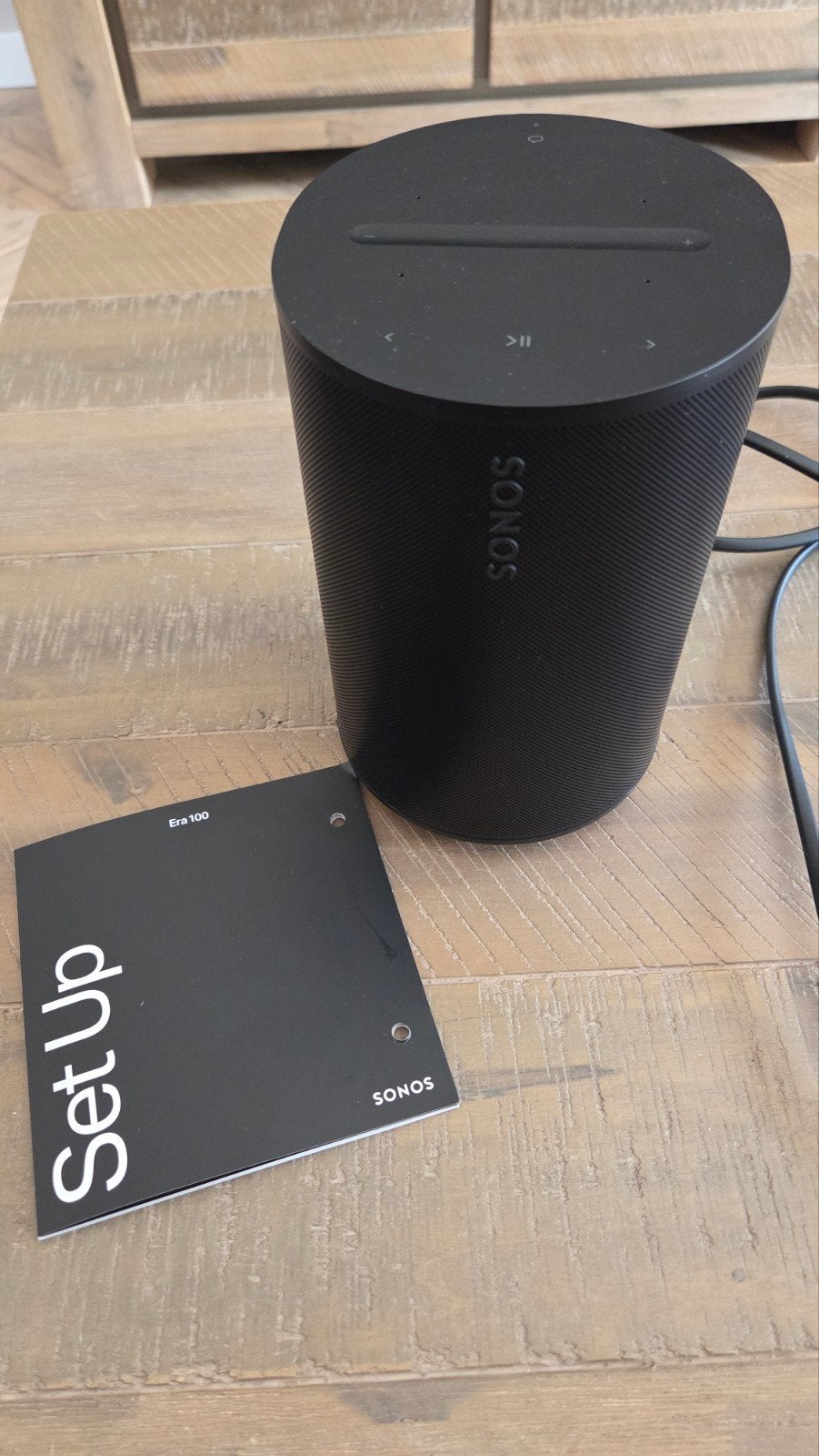 Sonos Era 100 Zwart - Zo goed als nieuw, Audio, Tv en Foto, Slimme speaker, WiFi, Ophalen of Verzenden, Zo goed als nieuw