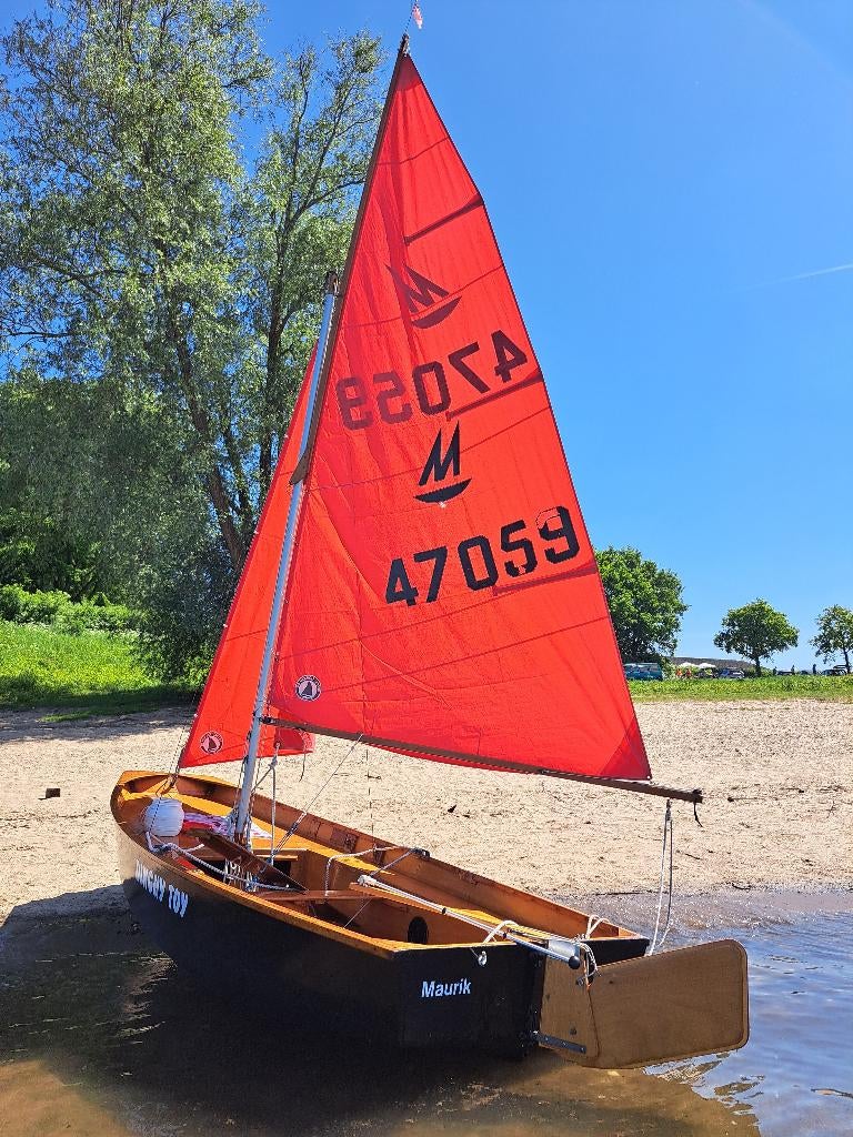 Mirror Dinghy: zeilboot, roeiboot, visboot, bijboot, Watersport en Boten, Ophalen, Gebruikt