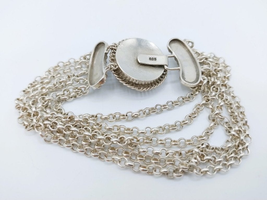 Zilveren armband, jasseron schakel, Zeeuwse knop, 21 cm, Info@zilverwebsite.nl, Verzenden, Zo goed als nieuw, Zilverwebsite.nl
