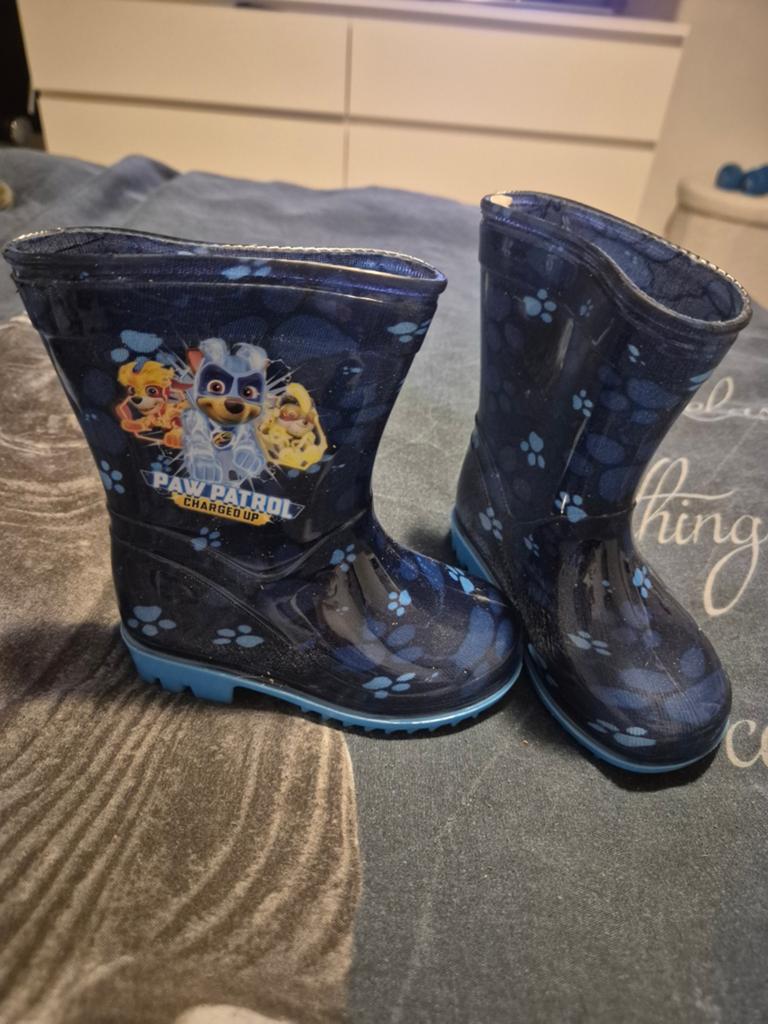 Paw Patrol regenlaarzen 22, Ophalen of Verzenden, Zo goed als nieuw, Jongen of Meisje, Laarzen