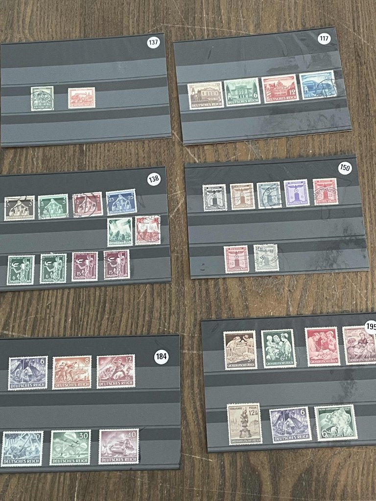 oude postzegels Duitsland Duits rijk  6 kaarten/18, Ophalen of Verzenden, Duitse Keizerrijk