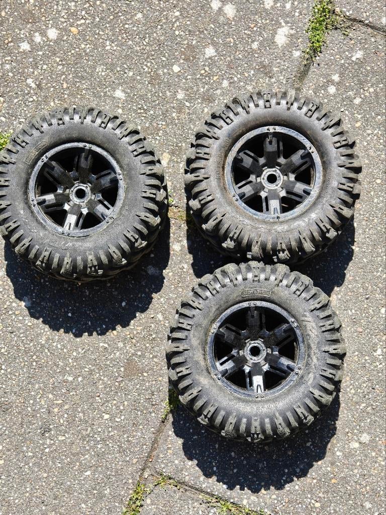 4x Traxxas X Maxx wielen, Hobby en Vrije tijd, Ophalen of Verzenden, Gebruikt, Overige schalen, Auto offroad