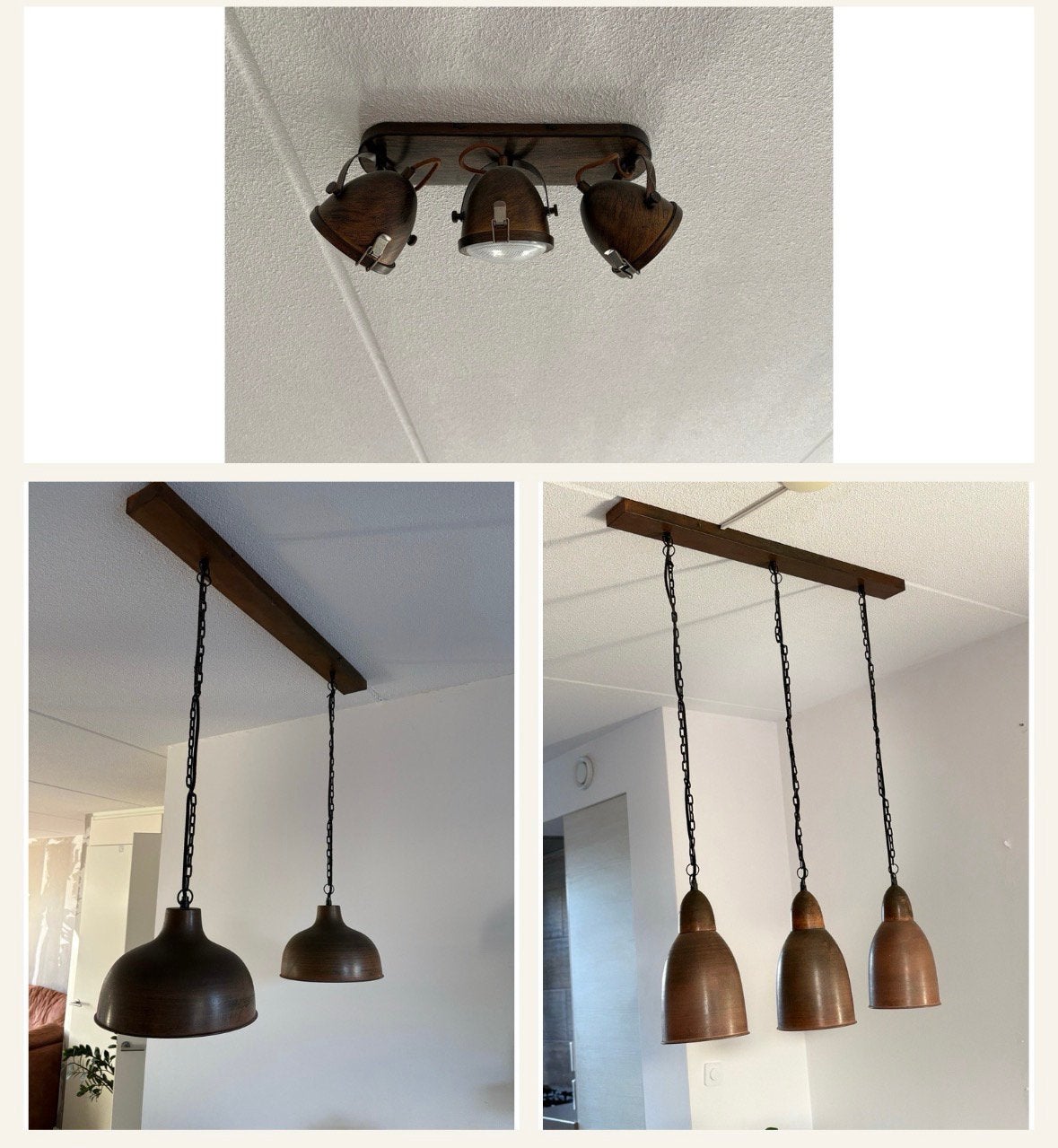 Complete dimbare lampenset voor de woonkamer, Huis en Inrichting, Ophalen of Verzenden, Zo goed als nieuw, Metaal