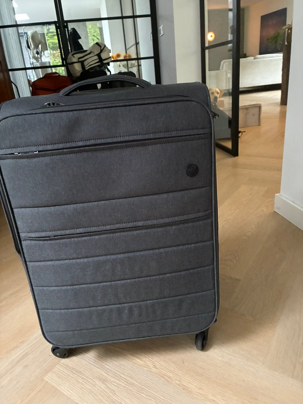 Te koop softcase koffer 70 liter incl TSA slot, Ophalen, Zo goed als nieuw, Zacht kunststof, 70 cm of meer