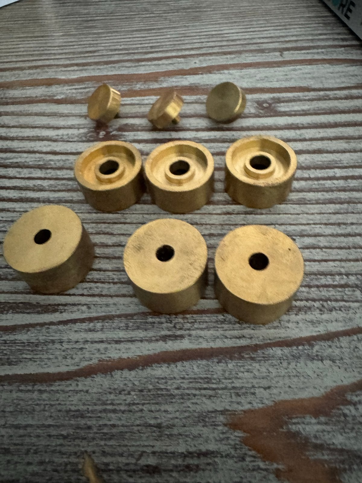 Zware ventieldoppen voor trompet - raw brass, Ophalen of Verzenden, Nieuw