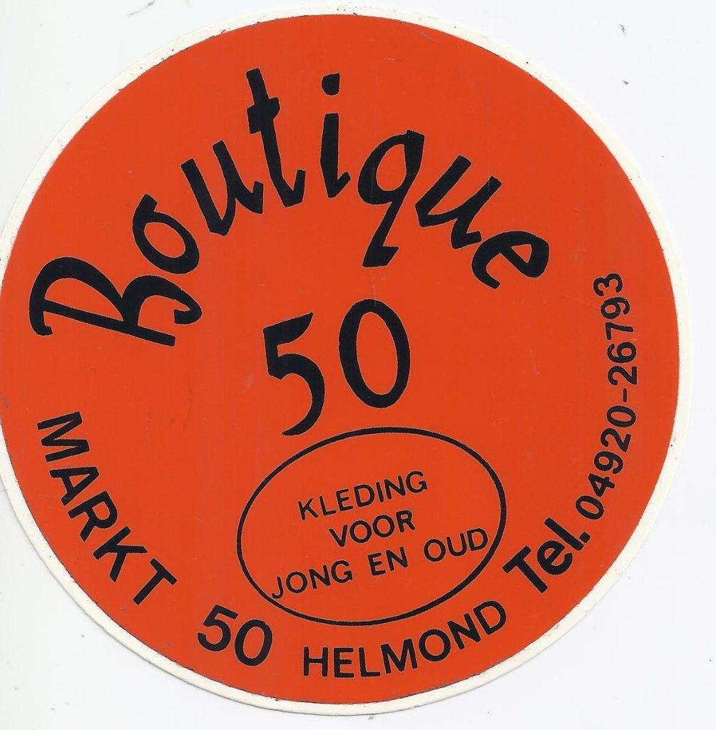 So79 sticker boutique 50 helmond, Ophalen of Verzenden, Zo goed als nieuw, Bedrijf of Vereniging