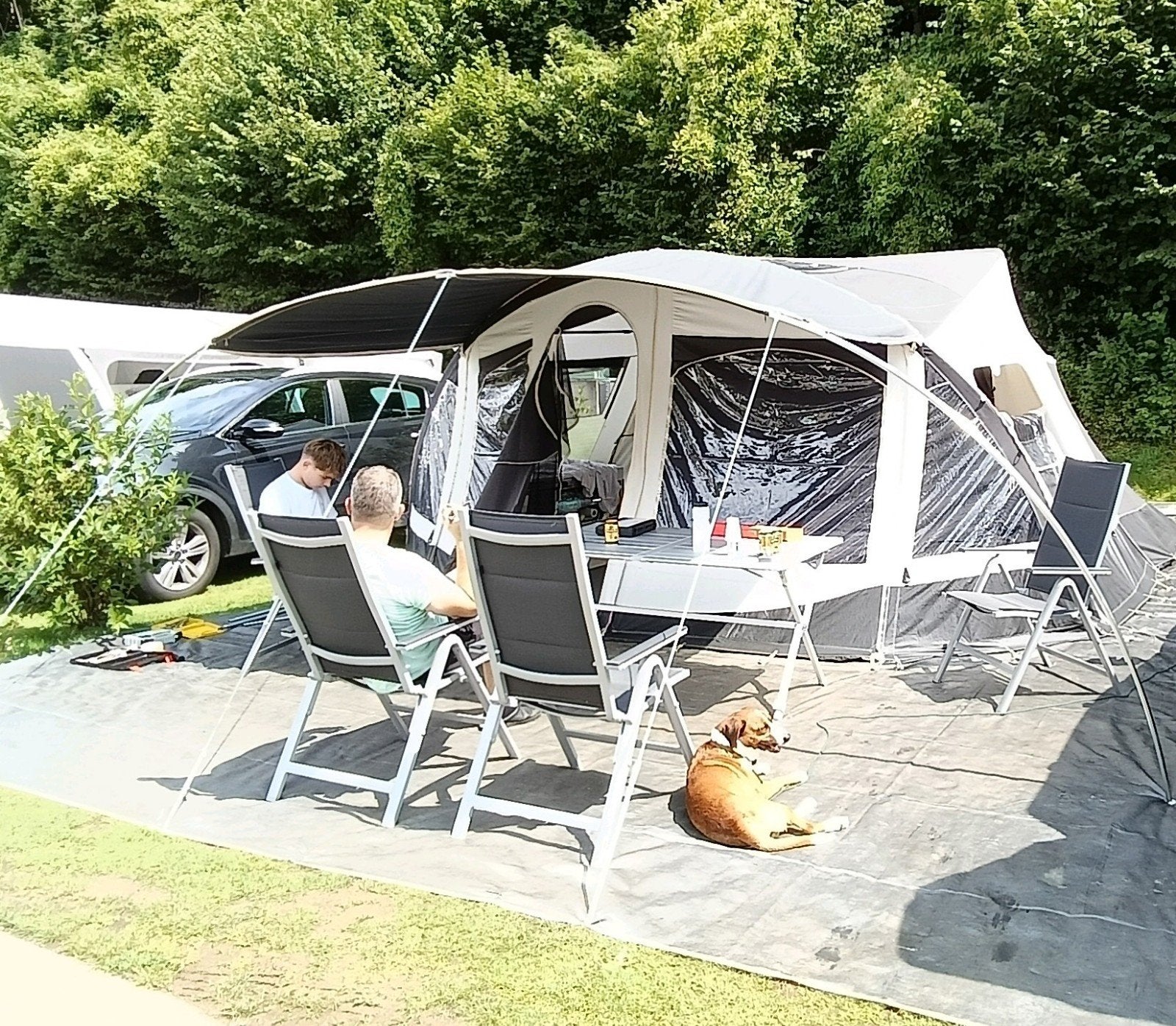 GEZOCHT: Zijwanden Jamet Jametic panorama beige/antraciet, Caravans en Kamperen, Tentaccessoires, Gebruikt, Ophalen of Verzenden