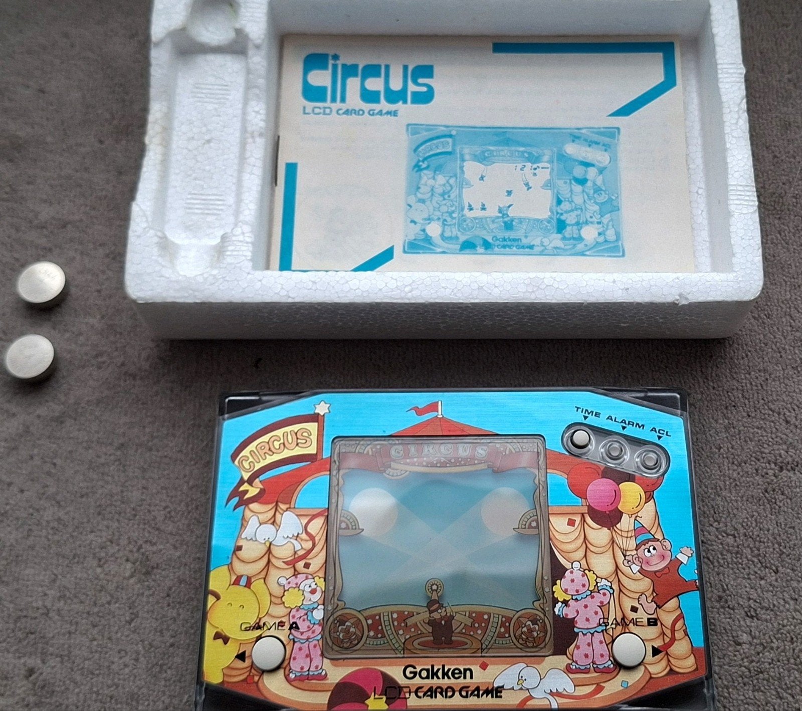 Gakken CIRCUS 1983 LCD Game CIB Zilver/near mint, Ophalen of Verzenden, Zo goed als nieuw