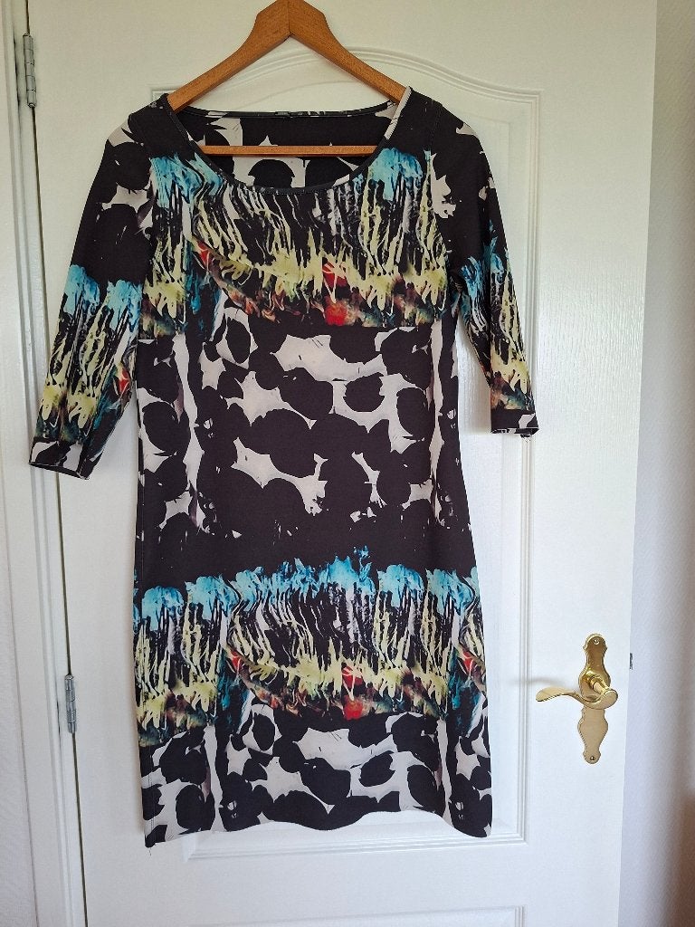 Prachtige jurk Lizzy & Coco maat S, Kleding | Dames, Jurken, Meerkleurig, Ophalen of Verzenden, Maat 36 (S), Boven de knie