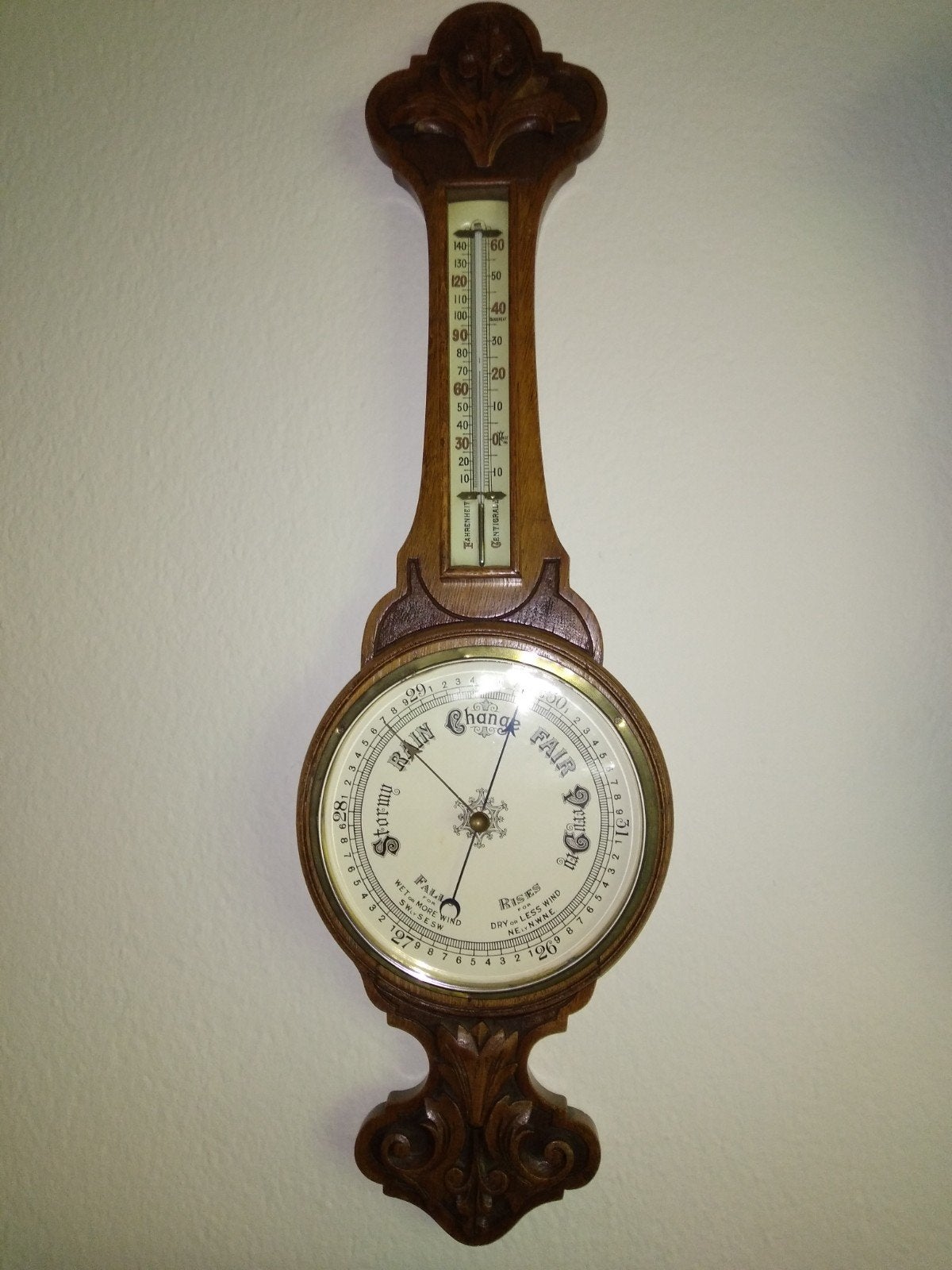 grote antieke barometer xl, Ophalen