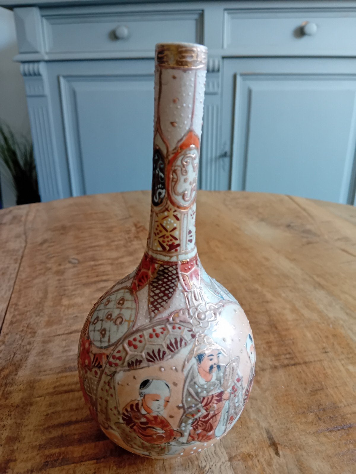 Antieke Japanse Satsuma Vaas - Handgeschilderd, Antiek en Kunst, Ophalen