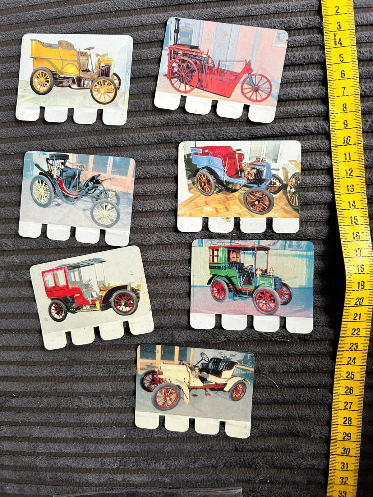 7 Vintage verzamel plaatjes auto’s Sterovita, Ophalen of Verzenden, Auto's