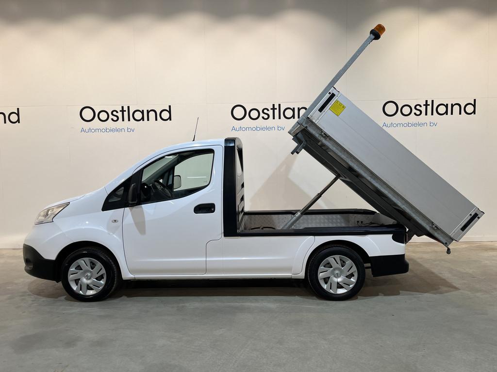 Nissan E-NV200 Optima 40 kWh Kipper / Veeg-Vuil-kipper / 100, Auto's, Bestelauto's, Gebruikt, Zwart, Met garantie (alle), Wit