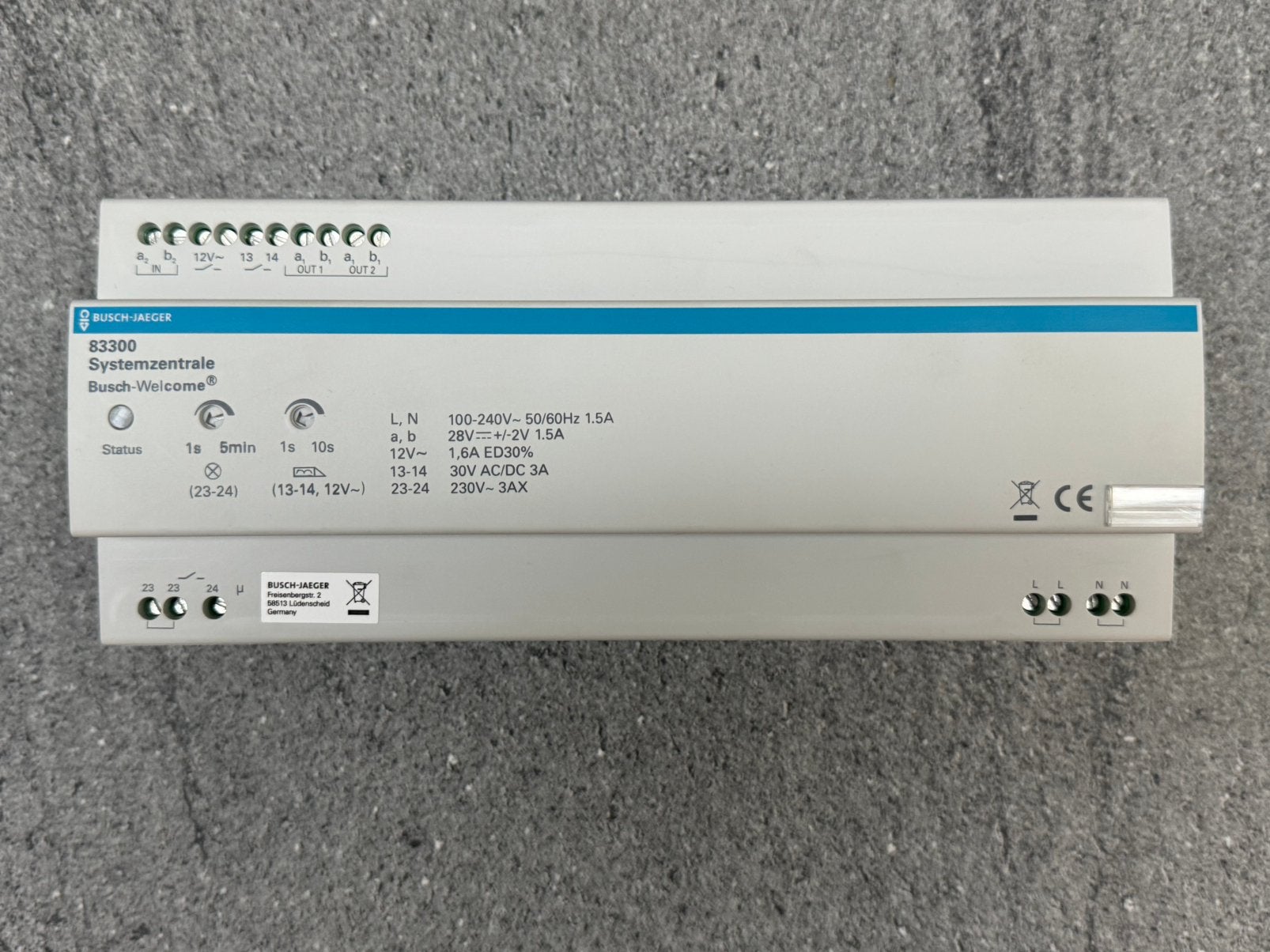 Busch Jaeger 83300 Welcome Systeemcentrale, Ophalen of Verzenden, Nieuw, Overige typen