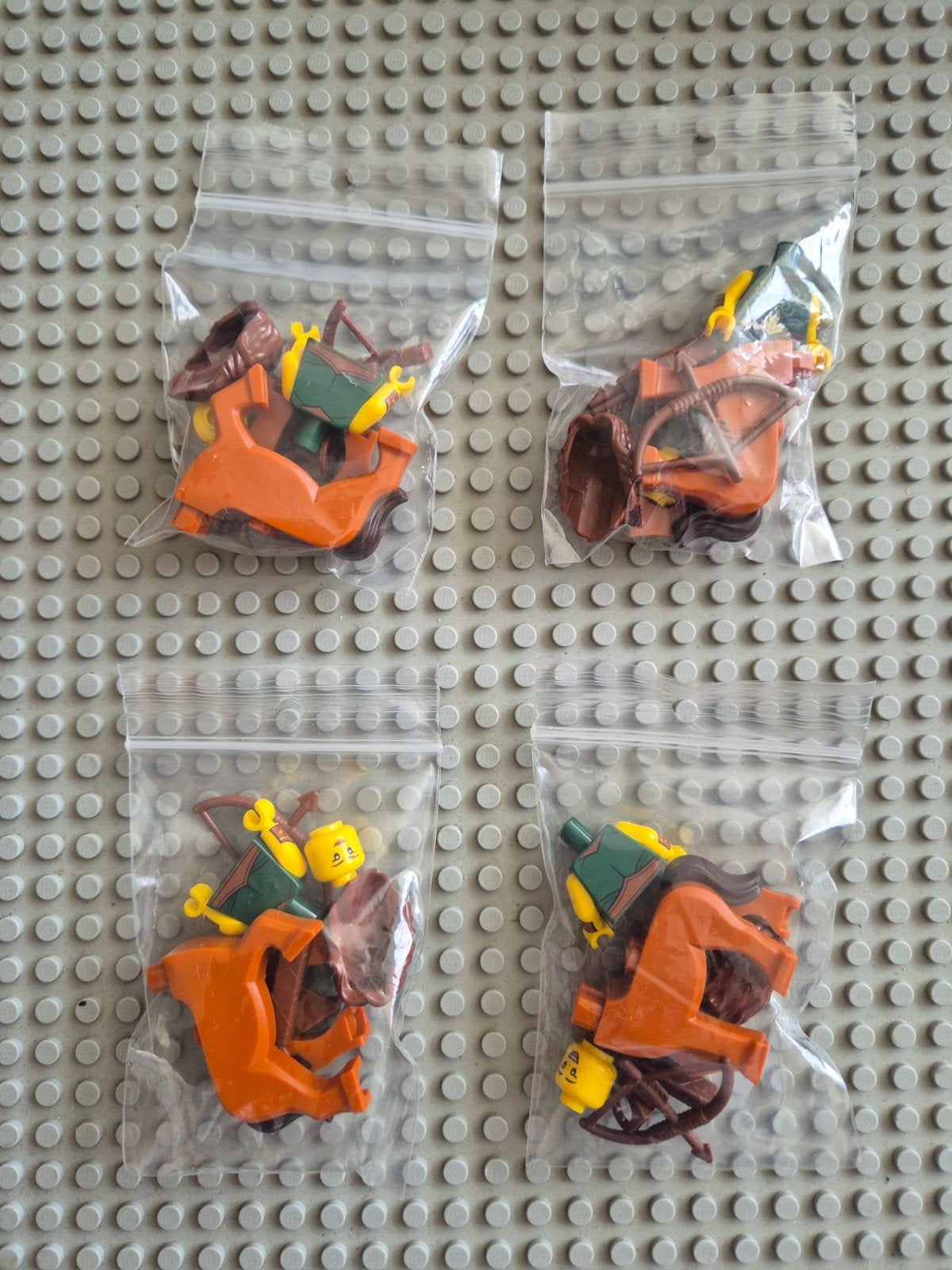 Lego 4x minifiguren serie 21 (Centaur Warrior), Ophalen of Verzenden, Zo goed als nieuw, Lego