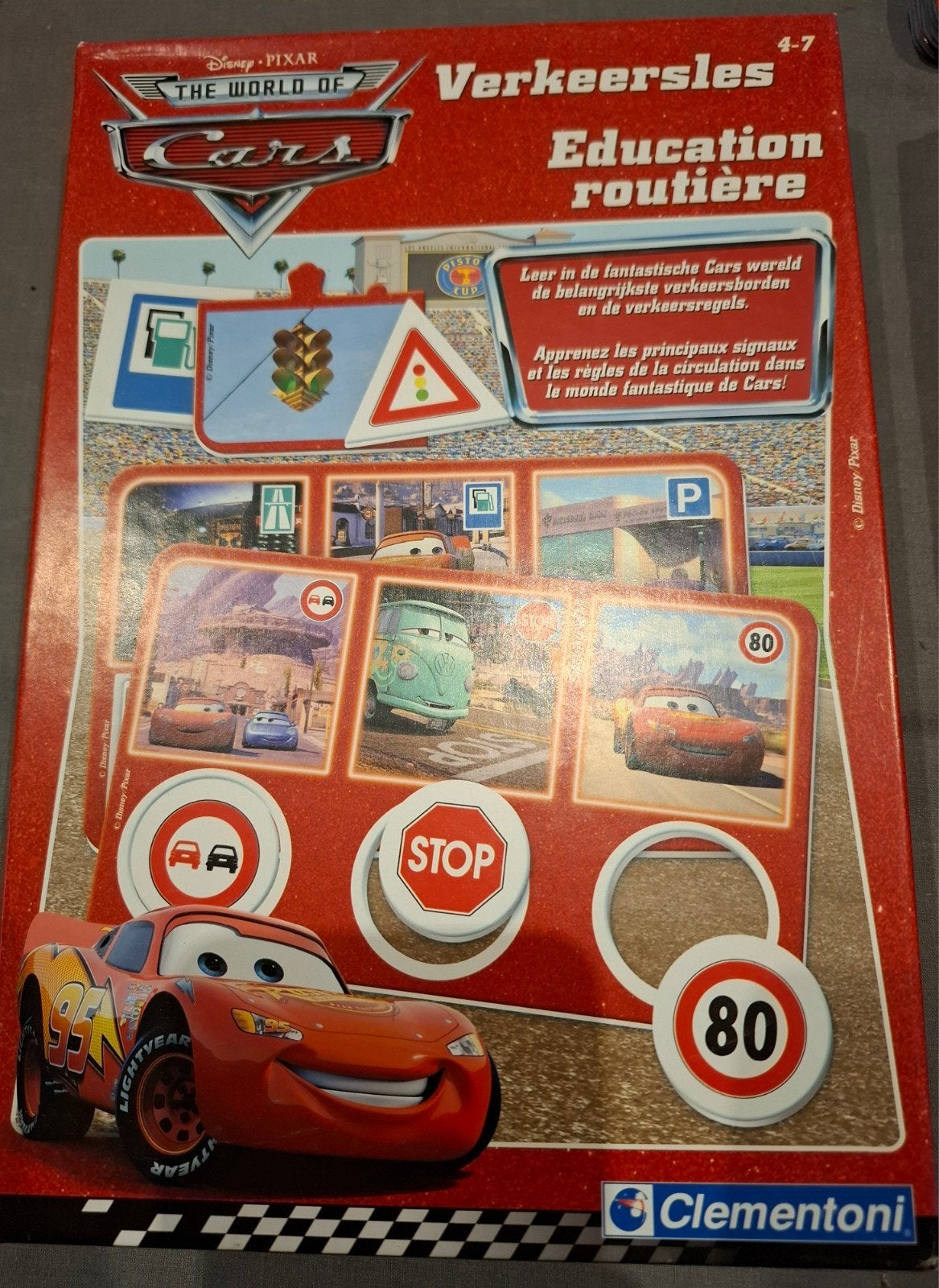 Disney Pixar Cars Verkeersles Educatief Spel, Kinderen en Baby's, Speelgoed | Educatief en Creatief, Ophalen of Verzenden, Gebruikt
