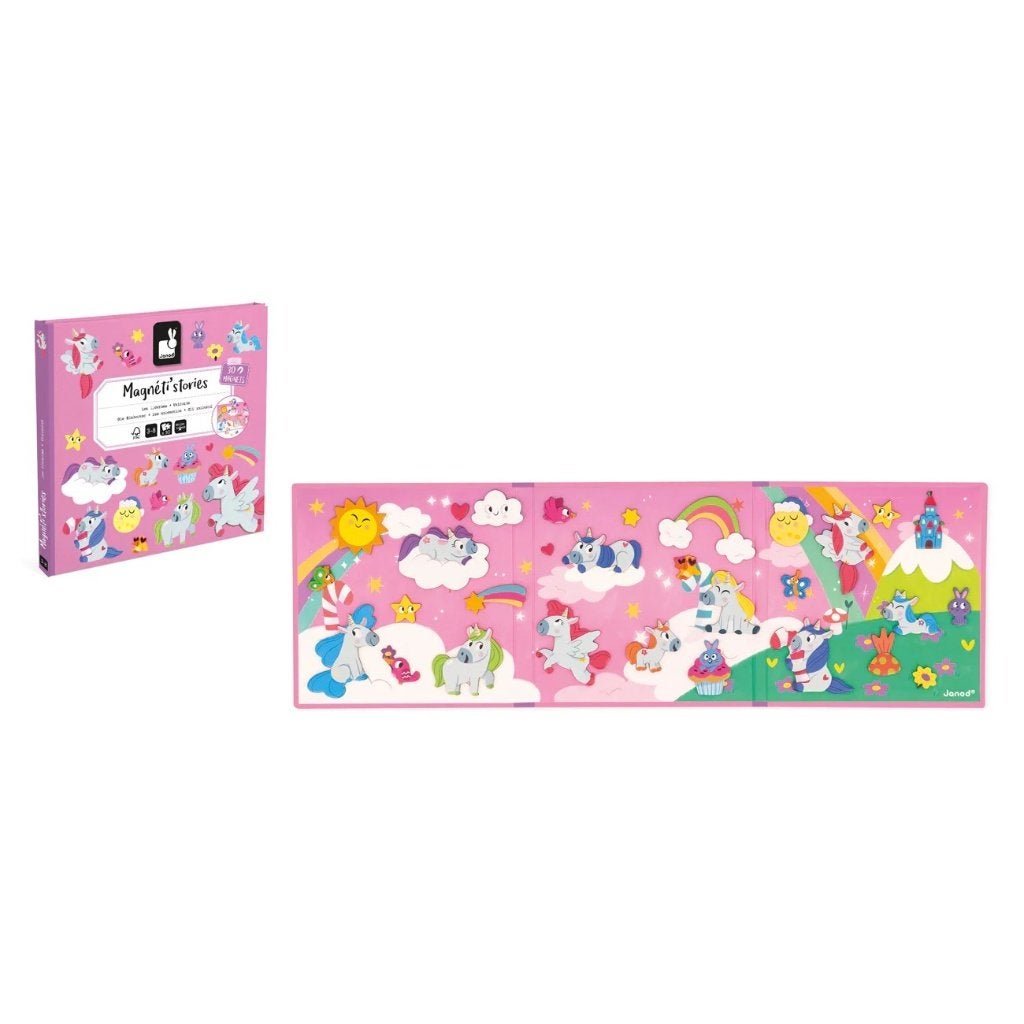 Janod Magneti Stories Eenhoorns - nieuw, Kinderen en Baby's, Janod, ., Puzzelen, Nieuw