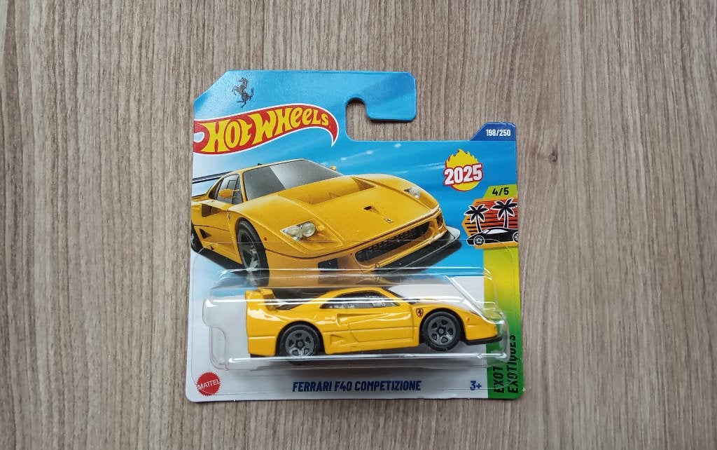 Hot Wheels Ferrari F40, Hobby en Vrije tijd, Modelbouw | Auto's en Voertuigen, Nieuw, Auto, 1:50 of kleiner, Overige merken, Ophalen of Verzenden