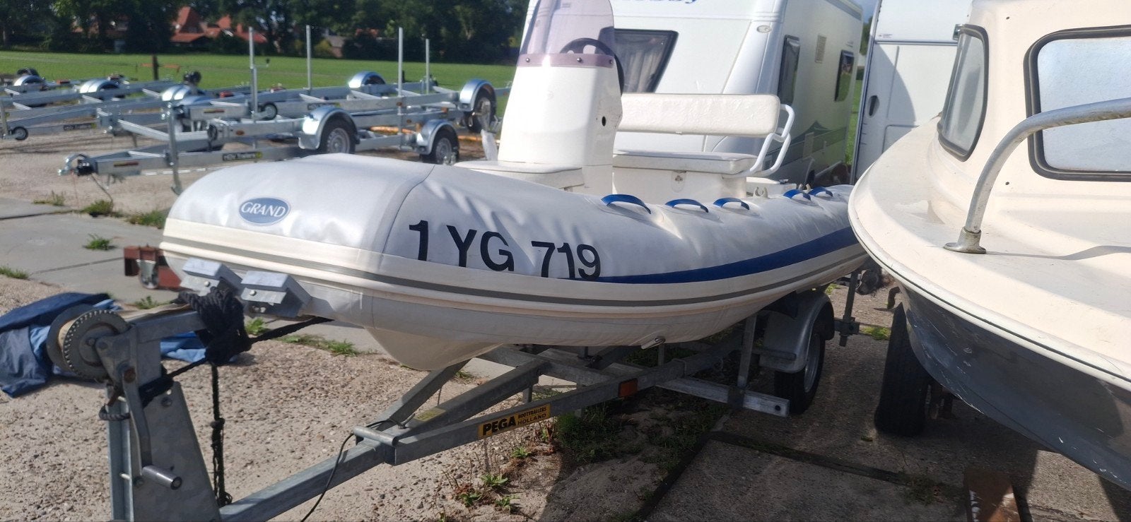 Grand 370 rib rubberboot met wat werk slechts 575 euro, Watersport en Boten, Polyester/glasvezel, Gebruikt, Ophalen of Verzenden