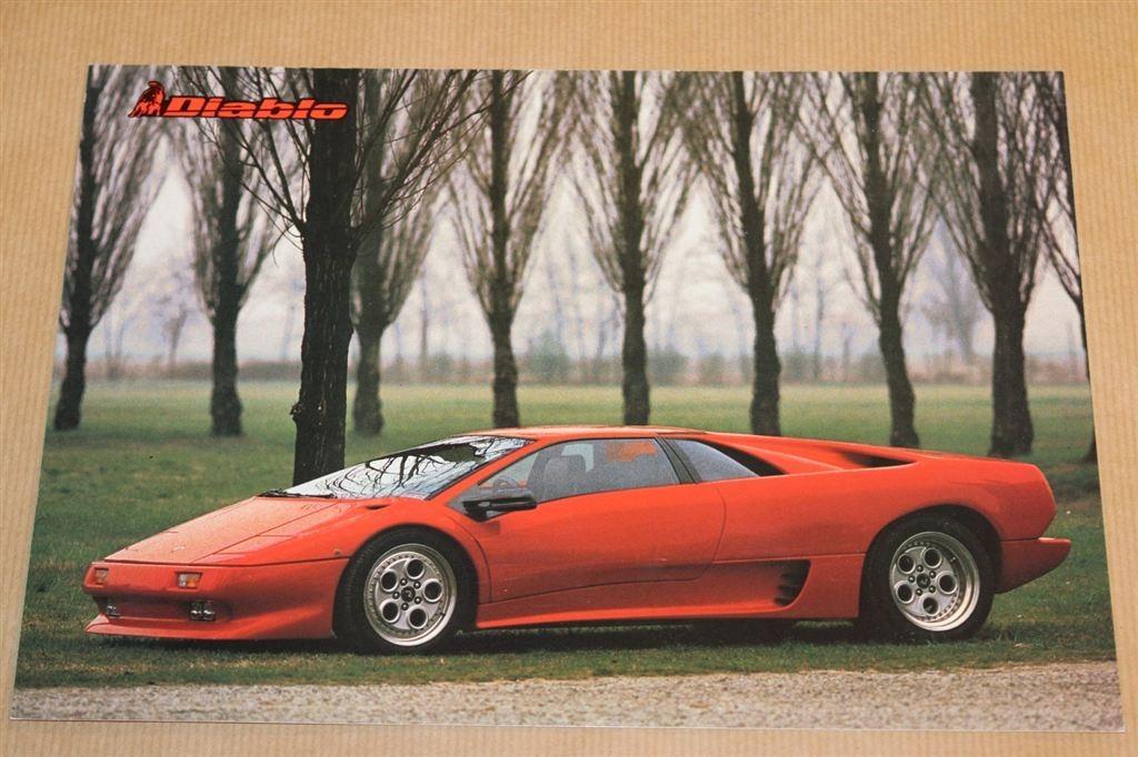 Zeldzame brochure - Lamborghini Diablo - Ca 1992, Ophalen of Verzenden, Zo goed als nieuw, Overige merken