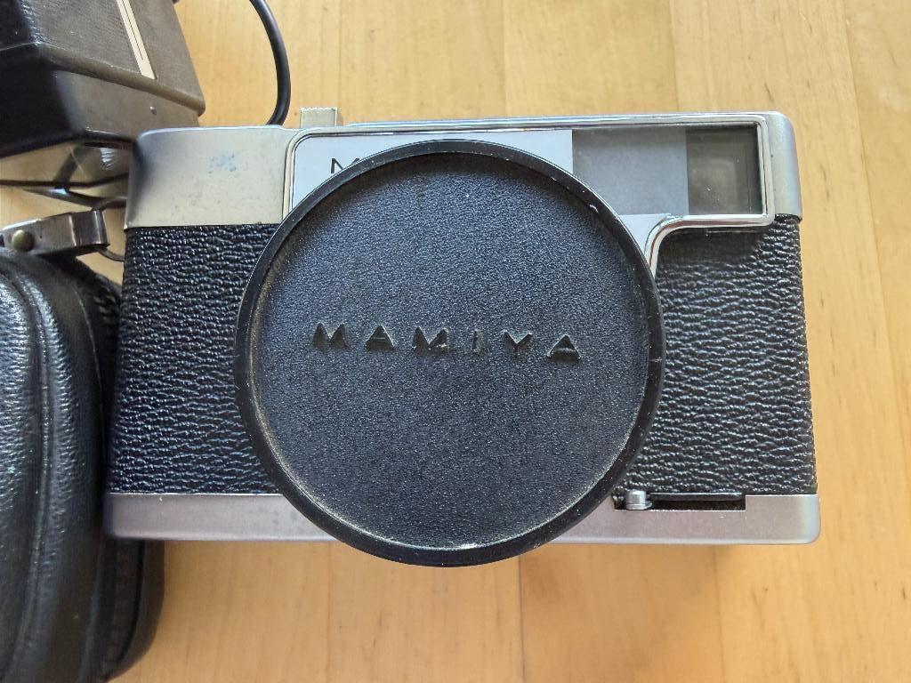 Mamiya Myrapid analoge camera plus Philips flitser, Ophalen of Verzenden, Gebruikt, Spiegelreflex, Overige Merken