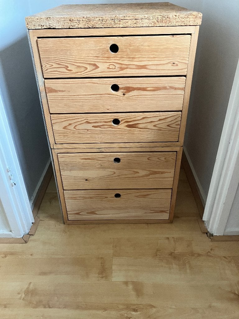 Lundia ladeblok, Ophalen, Minder dan 50 cm, Gebruikt, Lundia houtlook