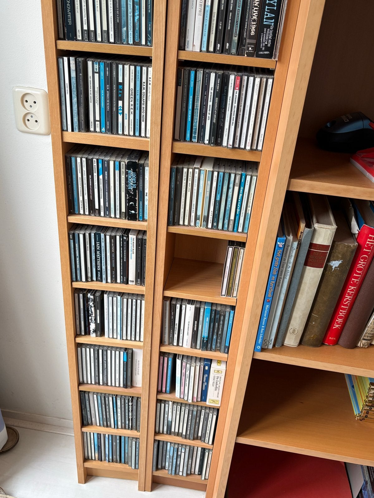 2x CD/DVD kasten - 202x20x17 cm - Los te koop, Ophalen, Gebruikt, 150 discs of meer, Hout