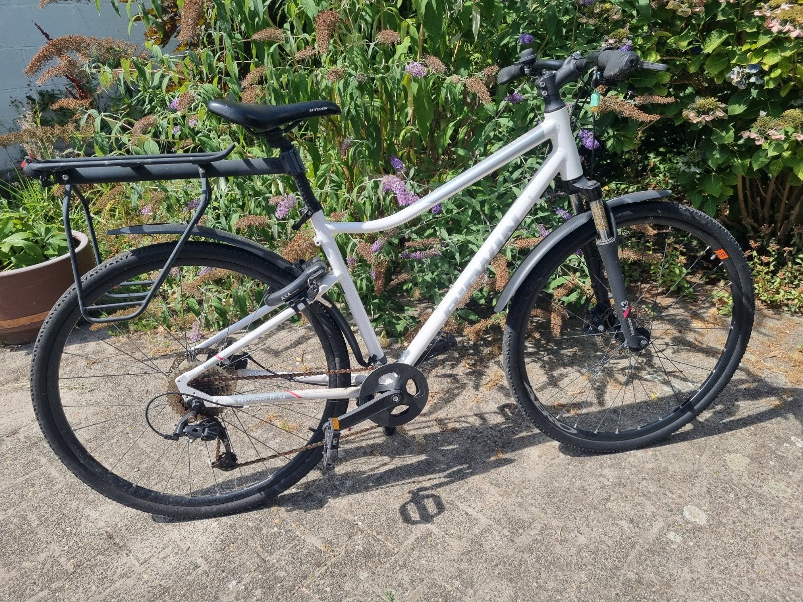 Btwin Riverside 500 sportfiets, Zo goed als nieuw, Schijfrem, Ophalen, Overige merken