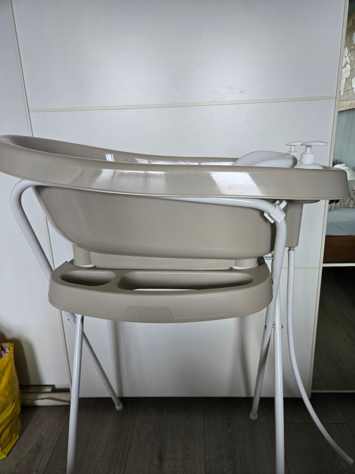 Bébé-Jou complete badset met standaard en luieremmer, Kinderen en Baby's, Ophalen, Zo goed als nieuw, Badje, Bébé-jou