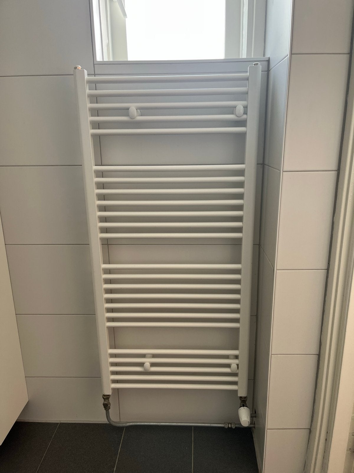Badkamerradiator 60x120 cm - Wit, Ophalen, Gebruikt, Radiator, 60 tot 150 cm