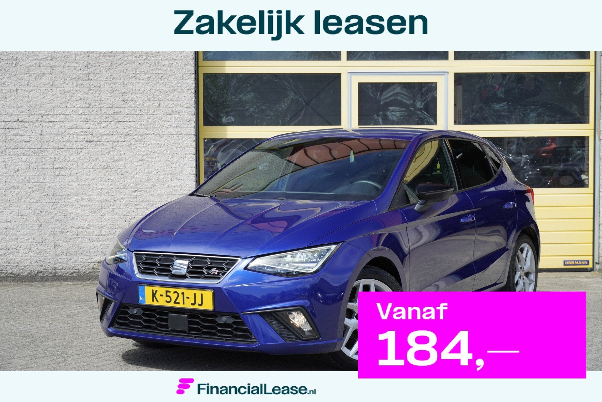 SEAT Ibiza 1.0 TSI 5drs FR Business Intense Plus BJ2020 Lmv, Dealer onderhouden, Blauw, Ibiza, Origineel Nederlands