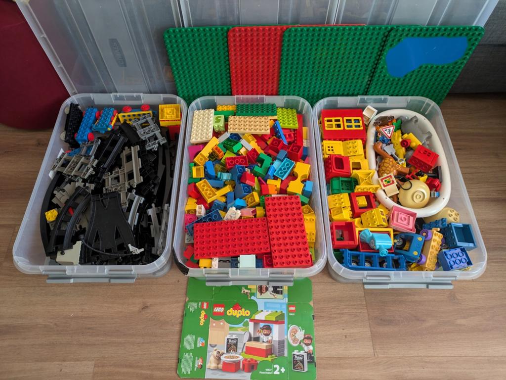 DUPLO: 3 bakken vol!, Ophalen, Gebruikt