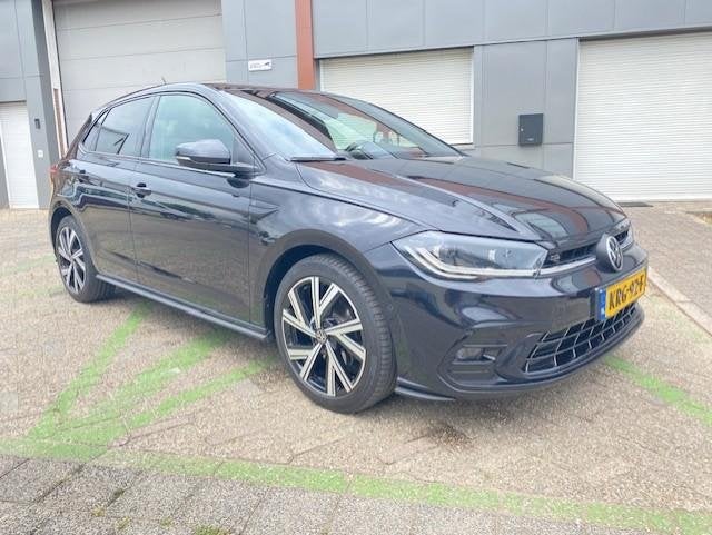 Volkswagen Polo 1.0 TSI R-Line, Auto's, Volkswagen, Stof, Gebruikt, Euro 6, Zwart