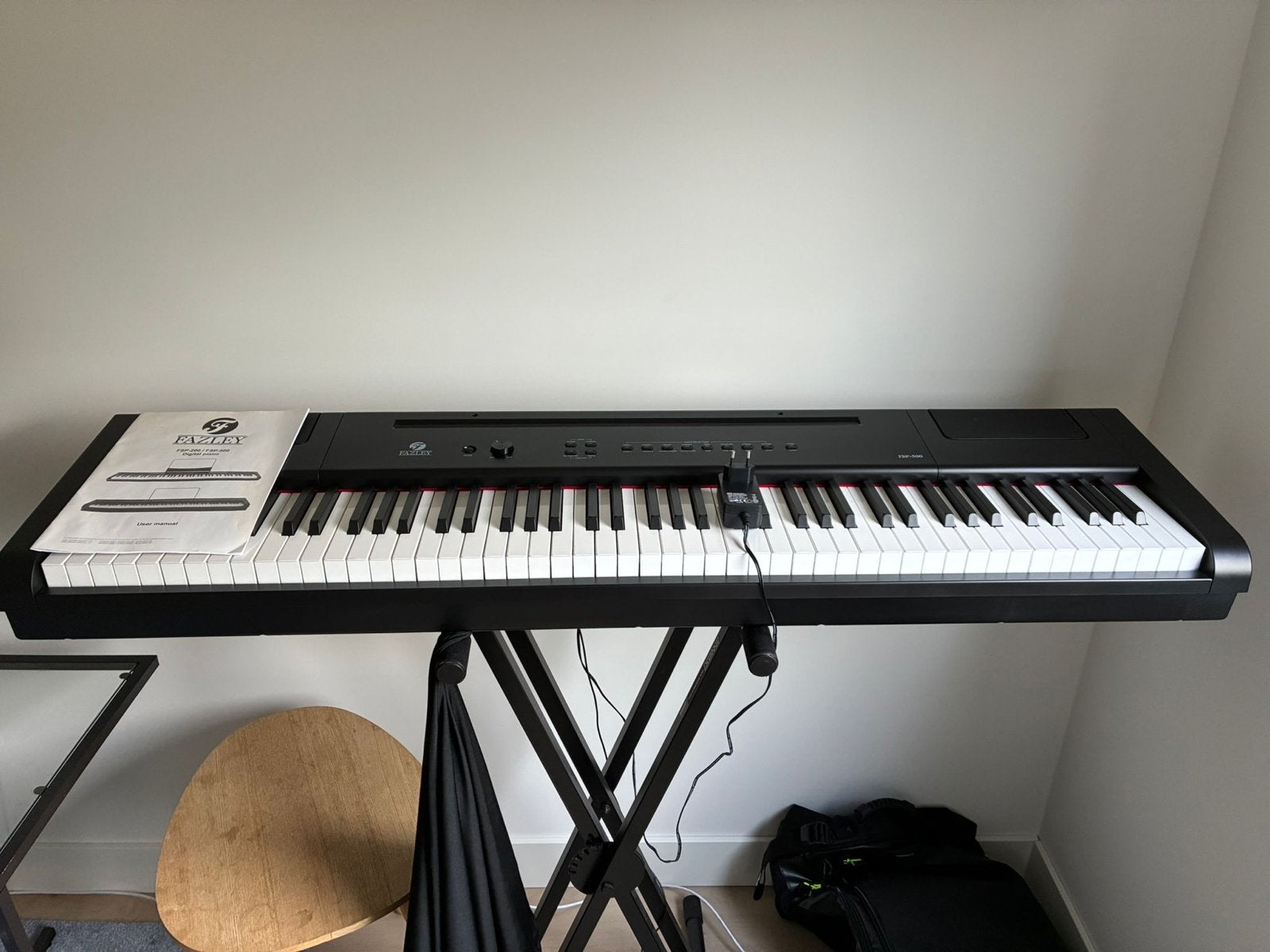 Fazley FSP-500-BK digitale piano zwart (zo goed als nieuw), Muziek en Instrumenten, Piano's, Ophalen, Zwart, Digitaal, Zo goed als nieuw