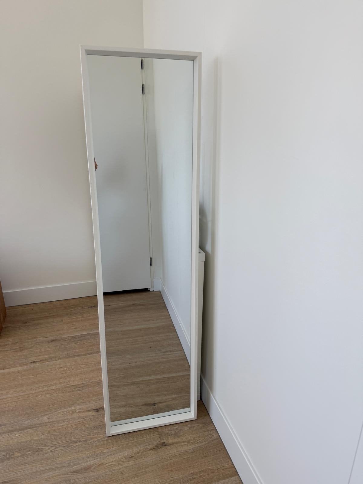 Nieuwe witte IKEA NISSEDAL spiegel (40x150 cm), Ophalen, Minder dan 50 cm, Nieuw, 150 tot 200 cm
