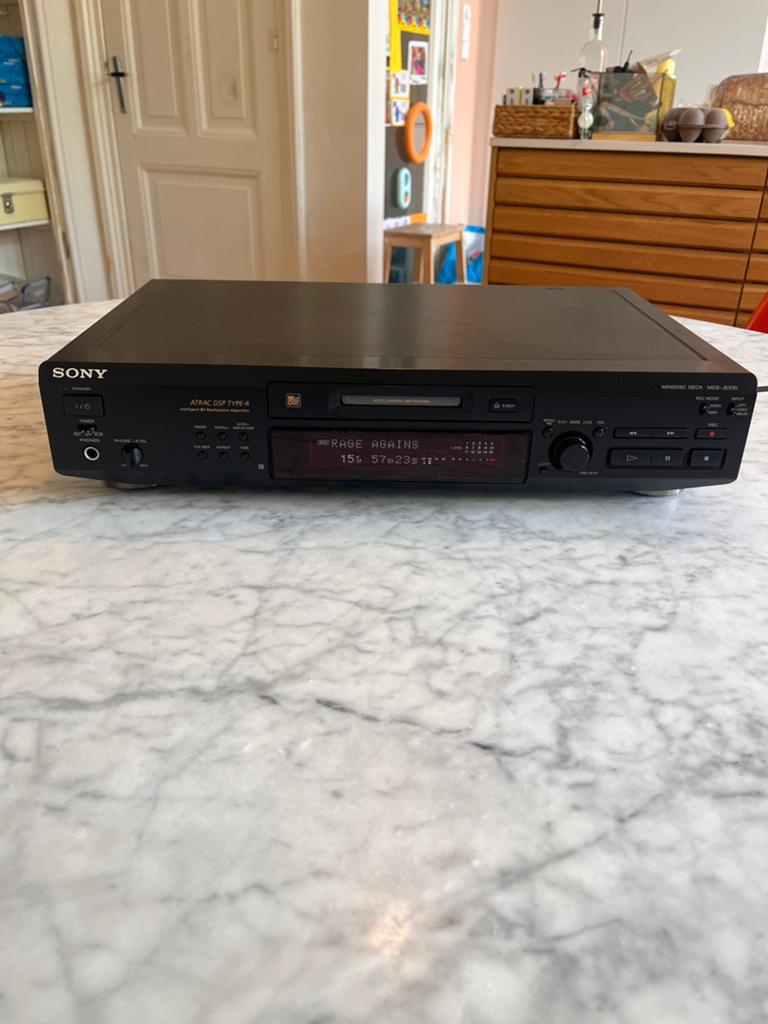 Sony Mini Disc speler MDS-JE530, Ophalen, Minidisc-speler