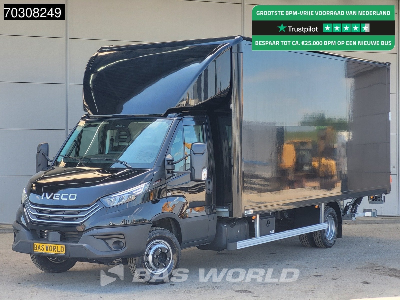Iveco Daily 72C21 3.0L Automaat Laadklep Dubbellucht 210PK B, Auto's, Stof, Euro 6, 4 cilinders, Iveco