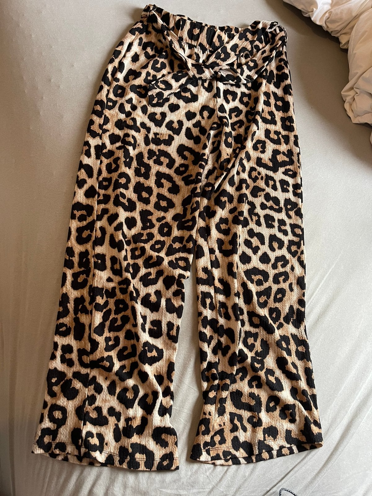 Cheetah print broek dames, Ophalen, Meerkleurig, Maat 46/48 (XL) of groter, Zo goed als nieuw