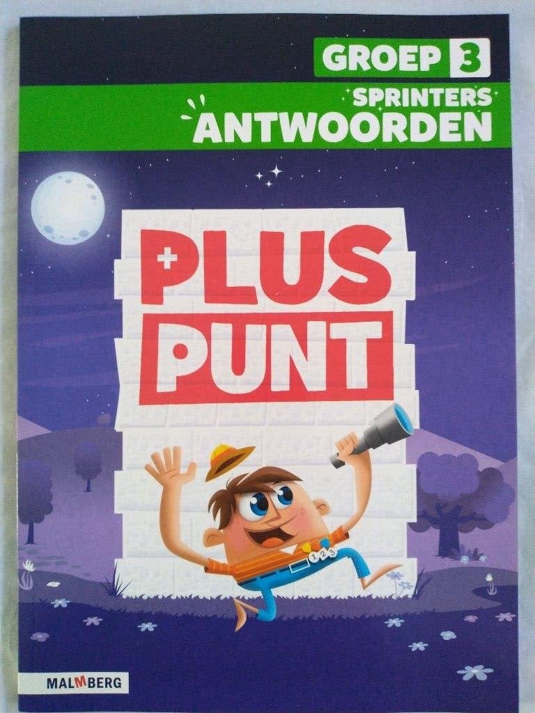 Pluspunt - Groep 3 - Sprinters antwoordenboek., Boeken, Ophalen of Verzenden, Nieuw, Overige niveaus, Overige vakken