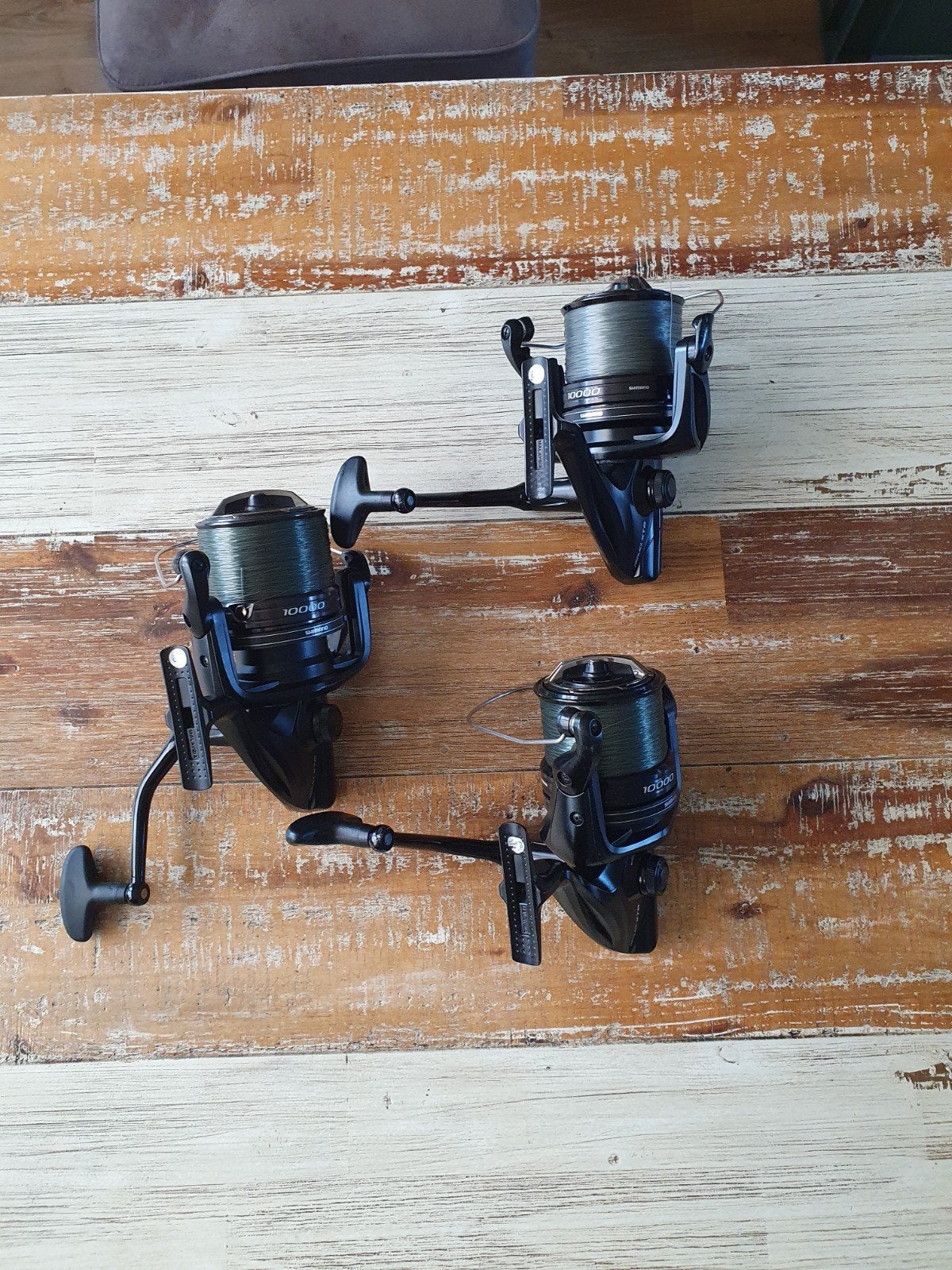 *** 3x Shimano aerlex 10000 xtb ***, Watersport en Boten, Hengelsport | Karpervissen, Ophalen of Verzenden, Gebruikt, Molen