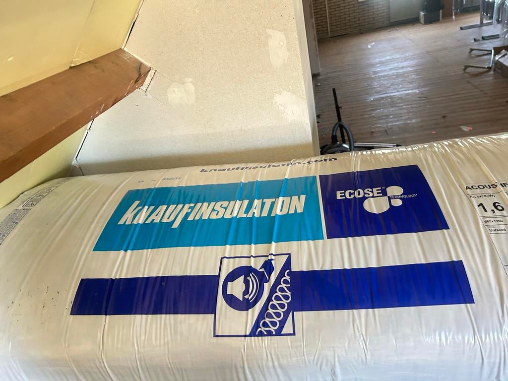 Knauf Insulation Glaswol Isolatie - Nieuw, 12 cm of meer, Nieuw, Ophalen of Verzenden, 15 m² of meer