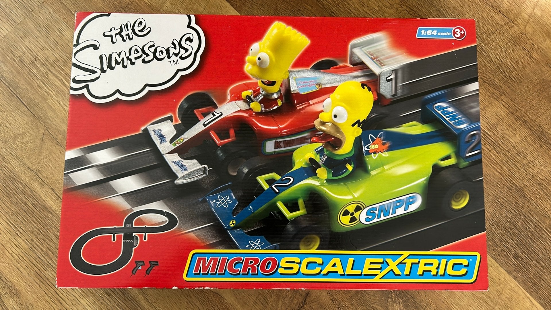 Scalextric Micro ‘The Simpsons’ Racebaan, Ophalen of Verzenden, Zo goed als nieuw, Elektrisch, Overige merken